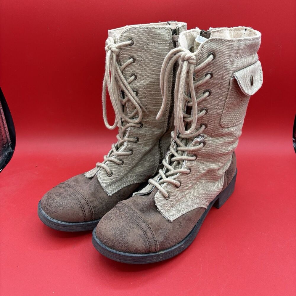 Roxy Womans Oregon Love Vintage Style Side Zip Boots Size 10M Discontinued Style